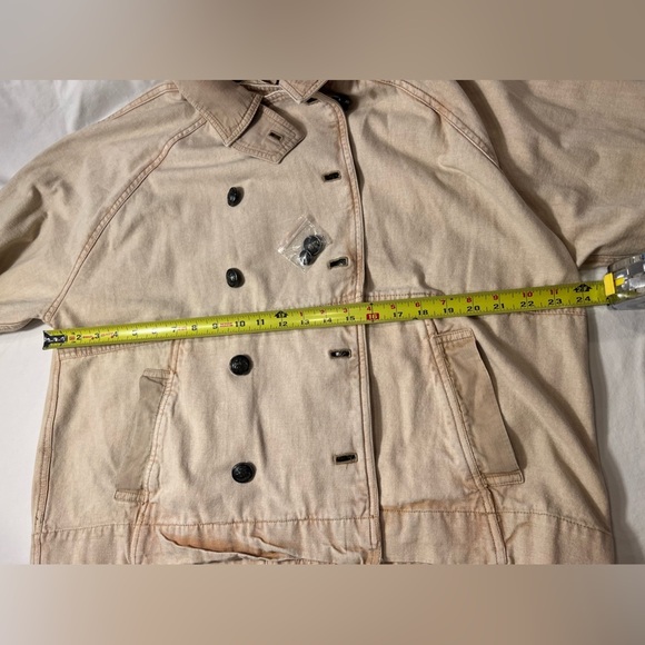 NWT We The Free viva surplus jacket double breasted cropped trench fisherman - Picture 9 of 12